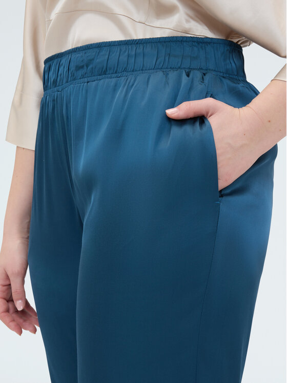 Fiorella Rubino Fiorella Rubino Pantaloni di tessuto P037L002387N024 Turchese Regular Fit