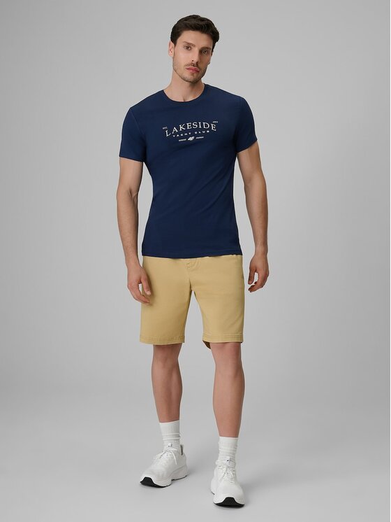 4F 4F Σορτς υφασμάτινο 4FRSS26TSHOM0929-83S Καφέ Regular Fit