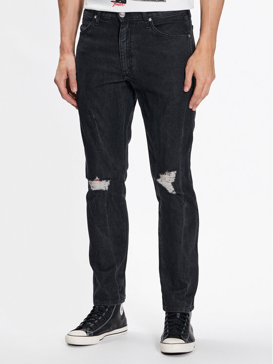 Wrangler Wrangler Jeansy W18S3018O 112326029 Czarny Slim Fit