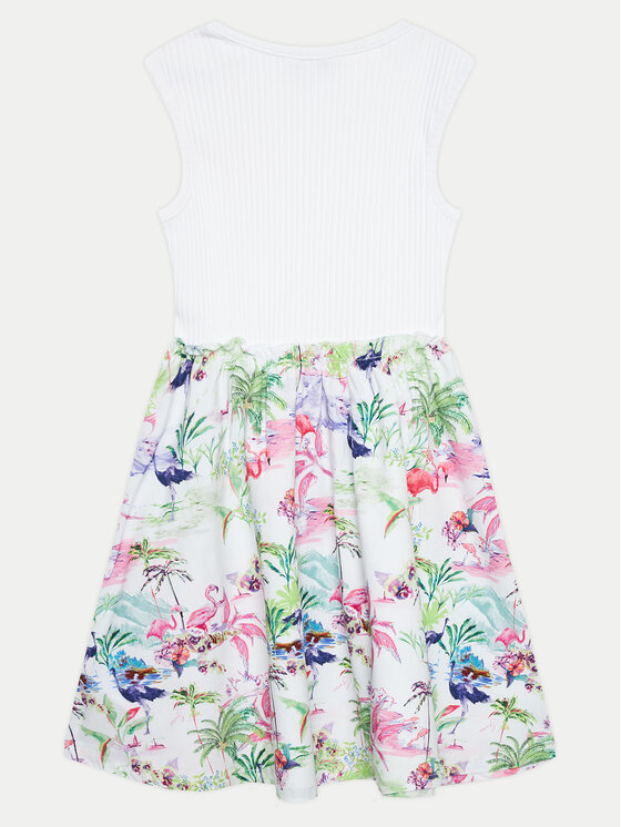 Guess Guess Ikdienas kleita J4GK26 KC7Y0 Balts Regular Fit