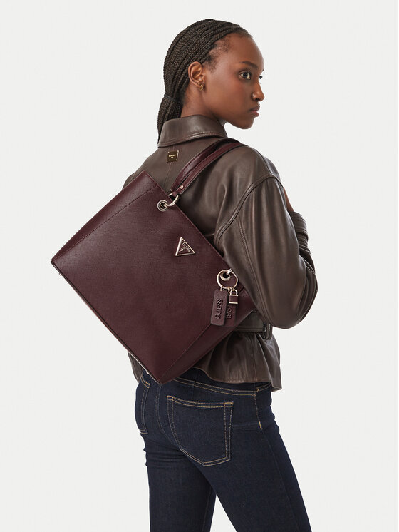 Guess Guess Torebka Noelle II HWZG96 72250 Bordowy