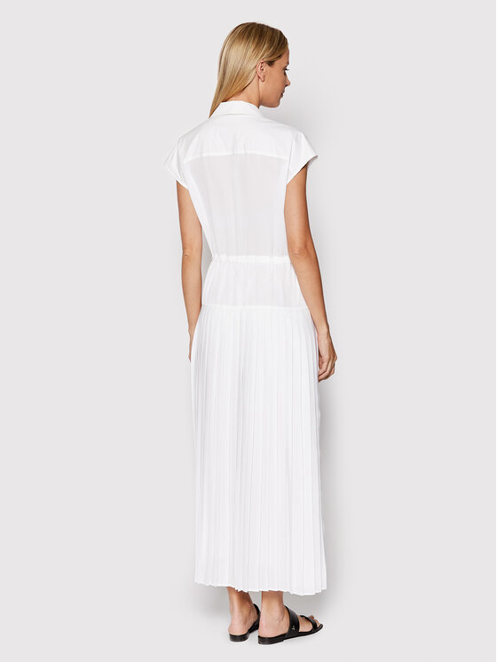 Trussardi Trussardi Kleid für den Alltag Poly 56D00587 Weiß Regular Fit