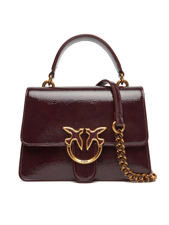PINKO PINKO Handtasche Love One Top Handle Mini Light PE 25 PLTT 100071 A1UV Dunkelrot
