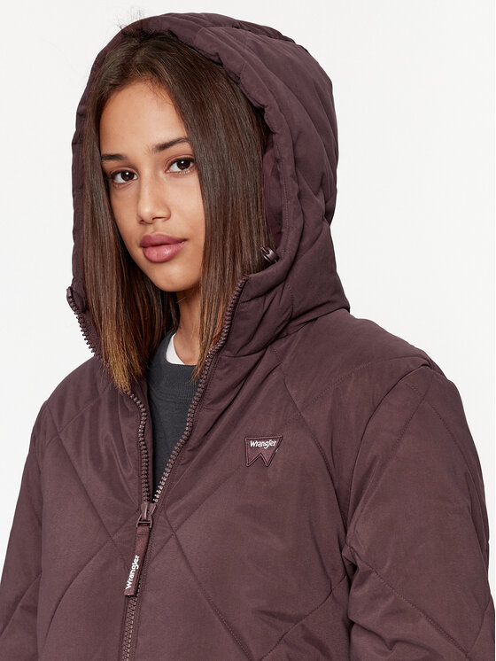 Wrangler Wrangler Kurtka zimowa 112342650 Bordowy Regular Fit