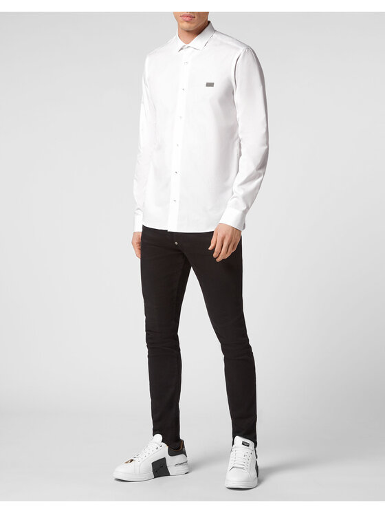 PHILIPP PLEIN PHILIPP PLEIN Camicia 1779 Bianco Fitted Fit