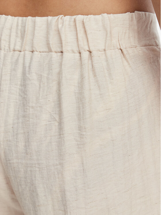 Ysabel Mora Ysabel Mora Kalhoty z materiálu 86272 Světle béžová Wide Leg