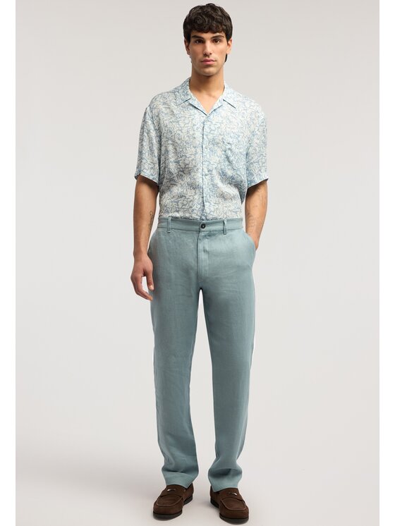 Trussardi Trussardi Pantaloni di tessuto P719M000113N024 Turchese Regular Fit