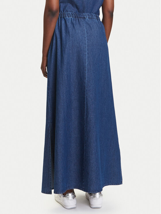 Pieces Pieces Fustă de blugi Tenim 17157939 Bleumarin Regular Fit