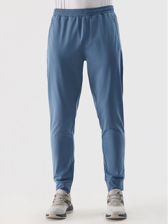 4F 4F Pantaloni di tessuto 4FWSS24TFTRM452-32S Blu Regular Fit