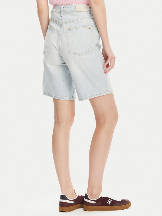 Tommy Hilfiger Tommy Hilfiger Pantaloni scurți de blugi WW0WW44388 Albastru Relaxed Fit