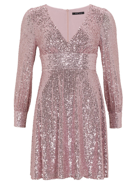 Swing Swing Φόρεμα κοκτέιλ 5AF01500 Ροζ Regular Fit