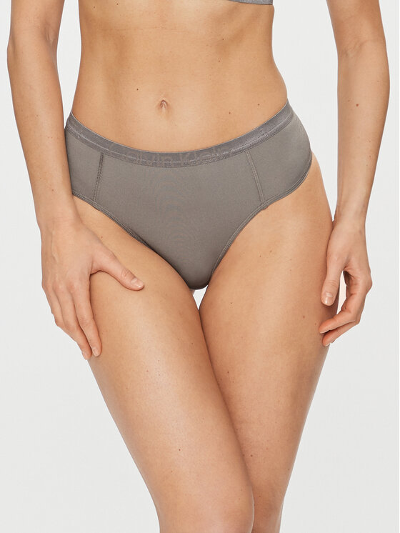 Calvin Klein Underwear Stringi 000QF7431E Pelēks