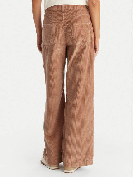 Roxy Roxy Medžiaginės kelnės ERJNP03678 Ruda Regular Fit