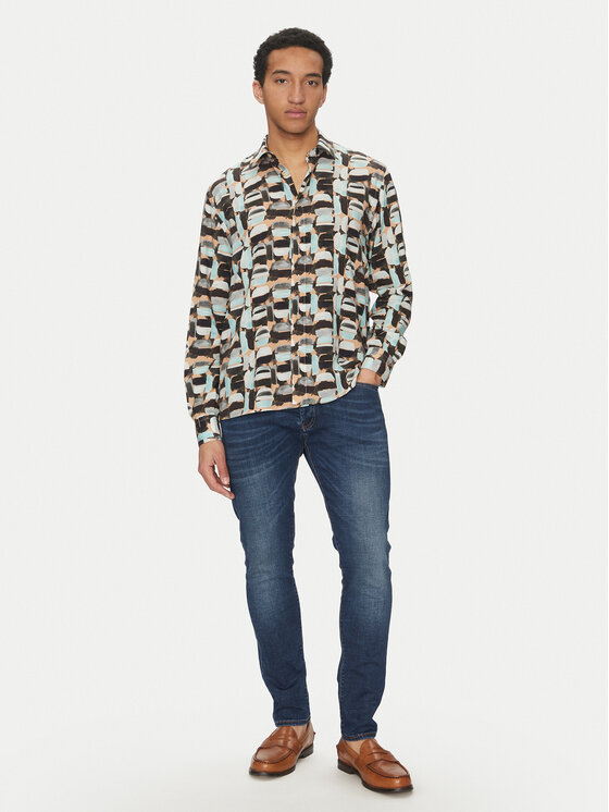 Liu Jo Liu Jo Cămașă QA5095 T4360 Colorat Regular Fit