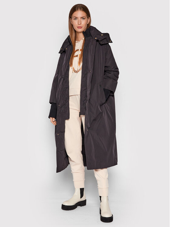 Trussardi Trussardi Μπουφάν χειμωνιάτικο Memory 56S00591 Μαύρο Regular Fit