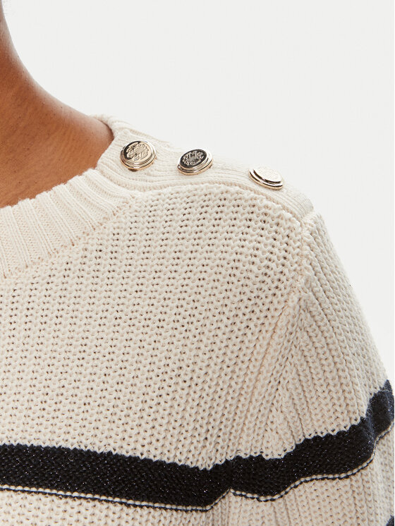 Morgan Morgan Sweter 241-MASHI Écru Regular Fit