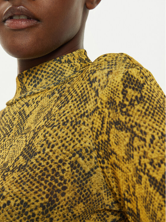 Sisley Sisley Blusa 34GGL200R Giallo Slim Fit