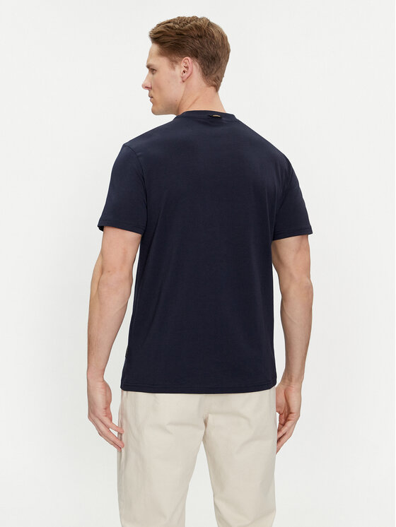 Napapijri Napapijri Тишърт S-Manta NP0A4HQH Тъмносин Regular Fit