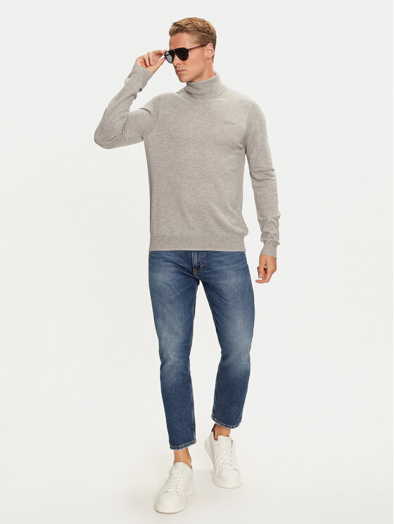 Guess Guess Rollkragenpullover Ebenezer M4BR05 Z3H82 Grau Regular Fit