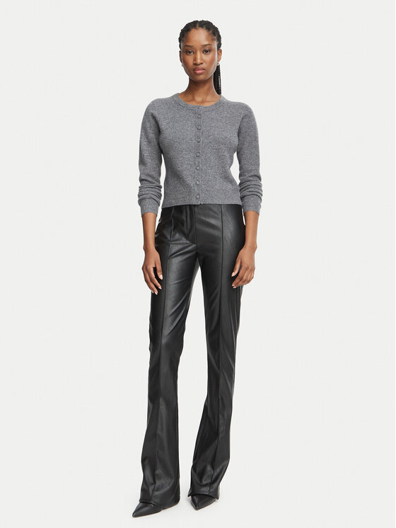Fracomina Fracomina Cardigan FR26WT8002K47301 Gri Regular Fit
