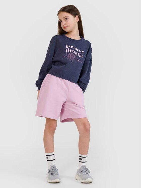 4F 4F Mikina 4FJWSS25TSWSF1483-22S Čierna Regular Fit