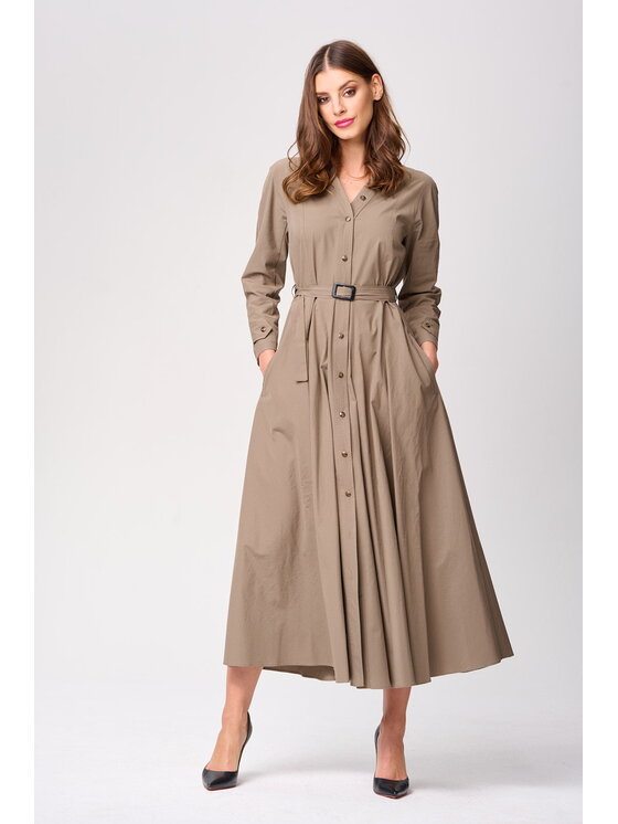 Castellani Castellani Sukienka Diana Zielony Regular Fit