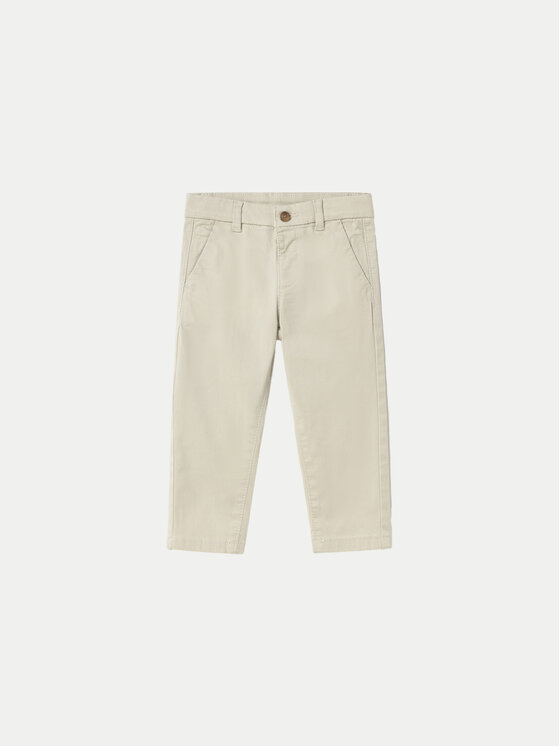 Mayoral Chino nohavice 522 Béžová Slim Fit