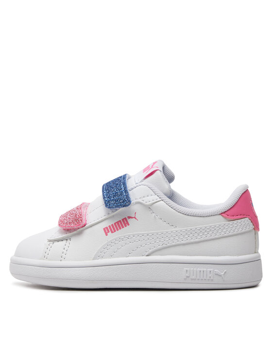Puma Puma Sneakersy Smash 3.0 L Glitter Velcro V Inf 395610-01 Biela