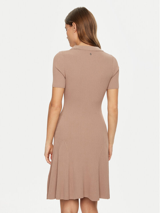 Guess Guess Rochie tricotată W5RK18 Z2U00 Bej Regular Fit