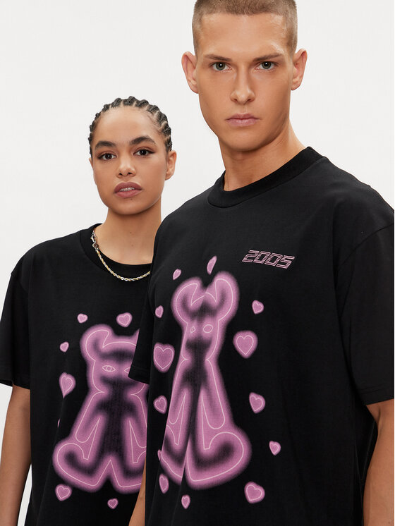 2005 2005 T-Shirt Unisex Lovely Horned Lucy Czarny Relaxed Fit
