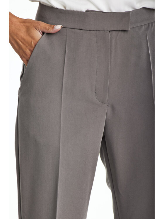 Awama Awama Spodnie damskie A675 Beżowy Basic Fit