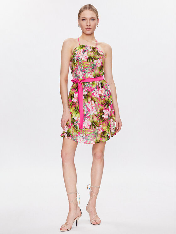 Liu Jo Beachwear Liu Jo Beachwear Лятна рокля VA3006 T3347 Зелен Regular Fit