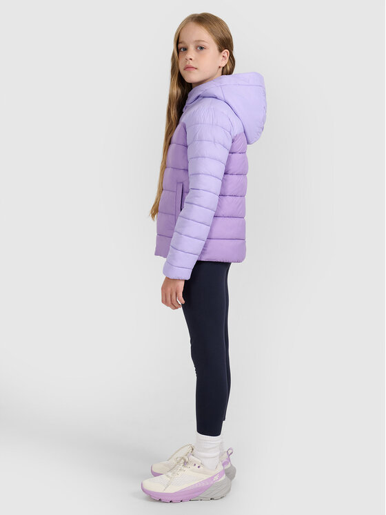 4F 4F Kurtka puchowa OUTERWEAR Fioletowy Regular Fit
