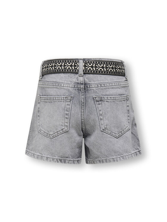 Kids ONLY Kids ONLY Дънкови шорти 15345607 Сив Straight Fit