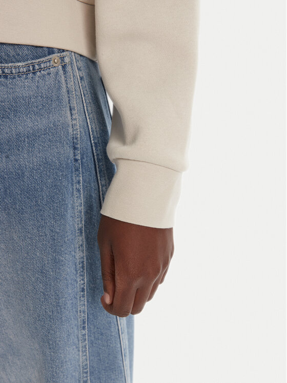 adidas adidas Džemperis ar kapuci Essentials Small Logo Feelcozy JI6069 Bēšs Loose Fit