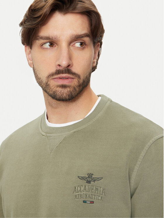 Aeronautica Militare Aeronautica Militare Džemperis 242FE1924F560 Žalia Regular Fit
