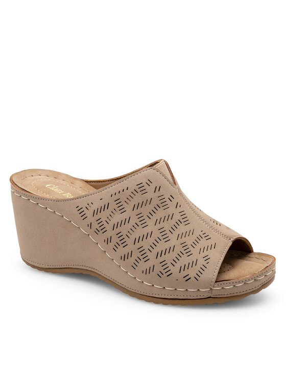 Clara Barson Clara Barson Pantoletten WYL0510-05 Beige
