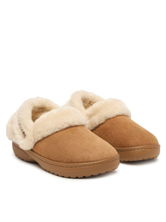 Crocs Crocs Šlepetės Classic Unfurgettable Suede Clog 212106 Smėlio