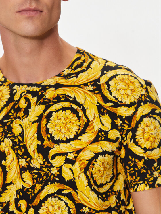 Versace Versace T-shirt 1000959 1A11188 Žuta Regular Fit