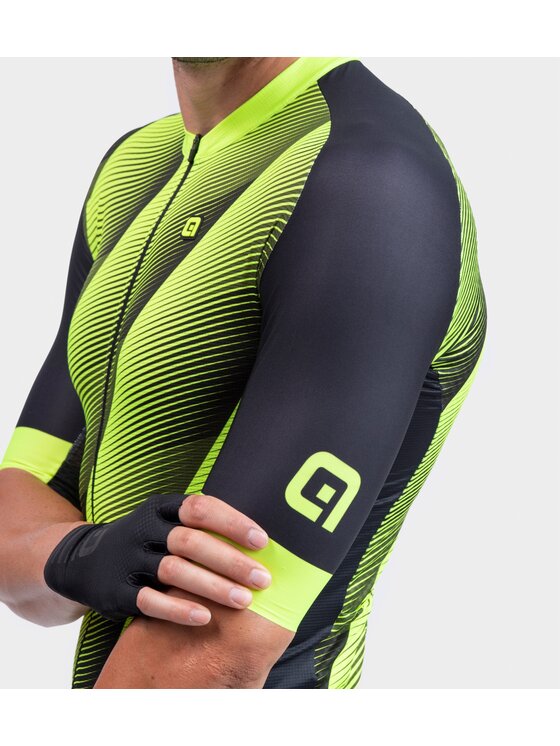 Alé Cycling Alé Cycling Koszulka rowerowa PR-R Square Zielony Fitted Fit