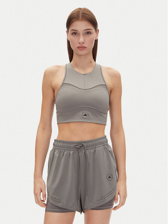 adidas by Stella McCartney adidas by Stella McCartney Top Training JJ0120 Šedá Slim Fit