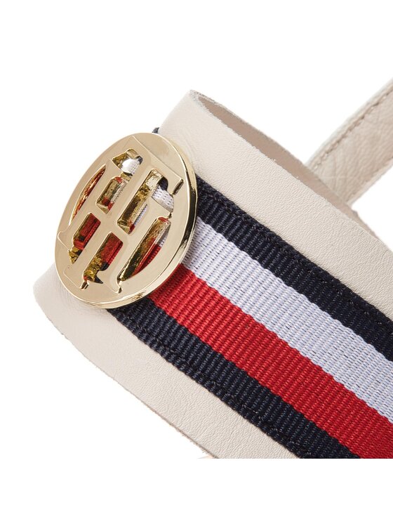 Tommy hilfiger flat sandal sales corporate ribbon