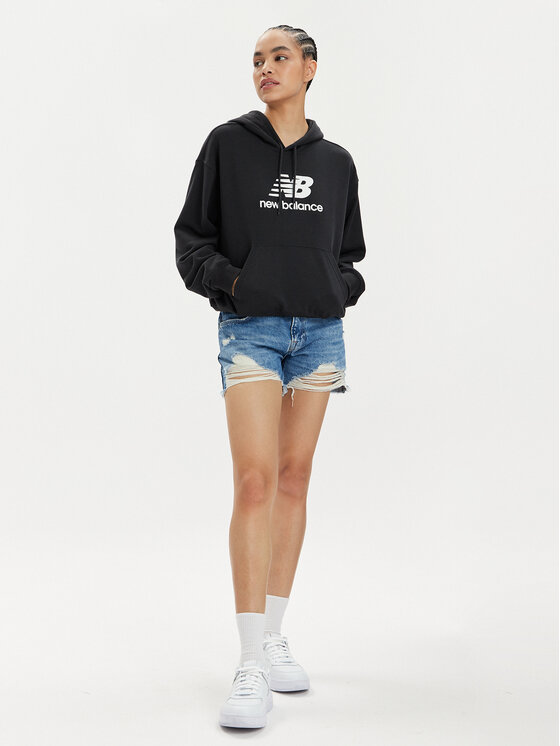 New Balance New Balance Суитшърт WT41504 Черен Oversize