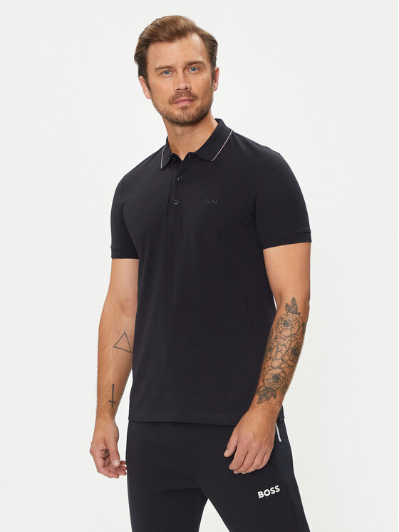 Boss Polokošeľa Paule 4 50506195 Tmavomodrá Slim Fit