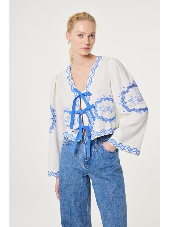 Fabienne Chapot Fabienne Chapot Bluzka 5984-1591-102 Beżowy Regular Fit