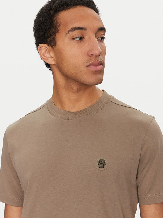BOSS BOSS T-Shirt 50531569 Beżowy Regular Fit
