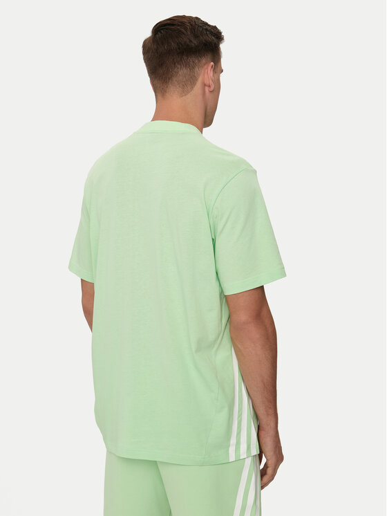 adidas adidas T-Shirt Future Icons 3-Stripes IR9169 Zielony Loose Fit