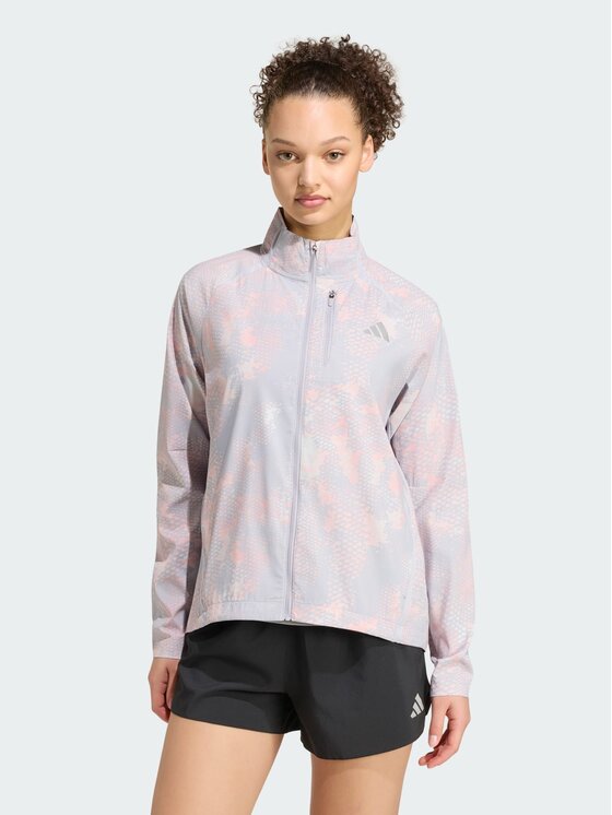 adidas adidas Kurtka do biegania 164588 Szary Regular Fit