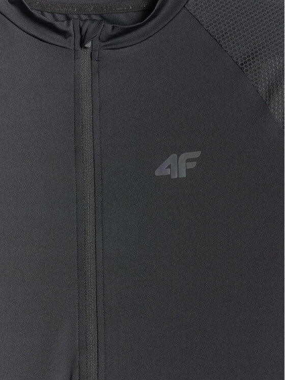 4F 4F Koszulka rowerowa GET LOST FEEL FOUND Czarny Slim Fit