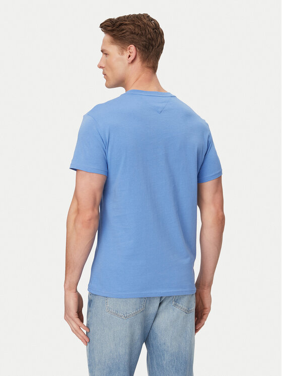 Tommy Jeans Tommy Jeans T-Shirt DM0DM22538 Modrá Slim Fit